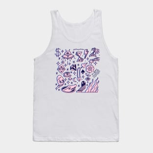 Conspiracy doodle Tank Top